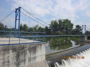 The foot-platform over the river Hron