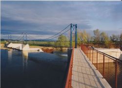 Footbridge over the River Hron
